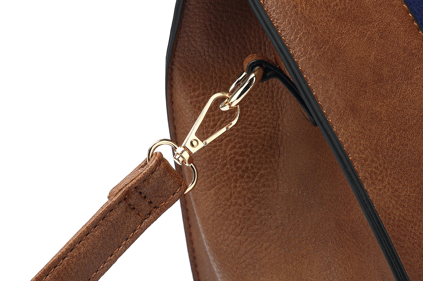 Structured Double Handle Multi-Color Tote