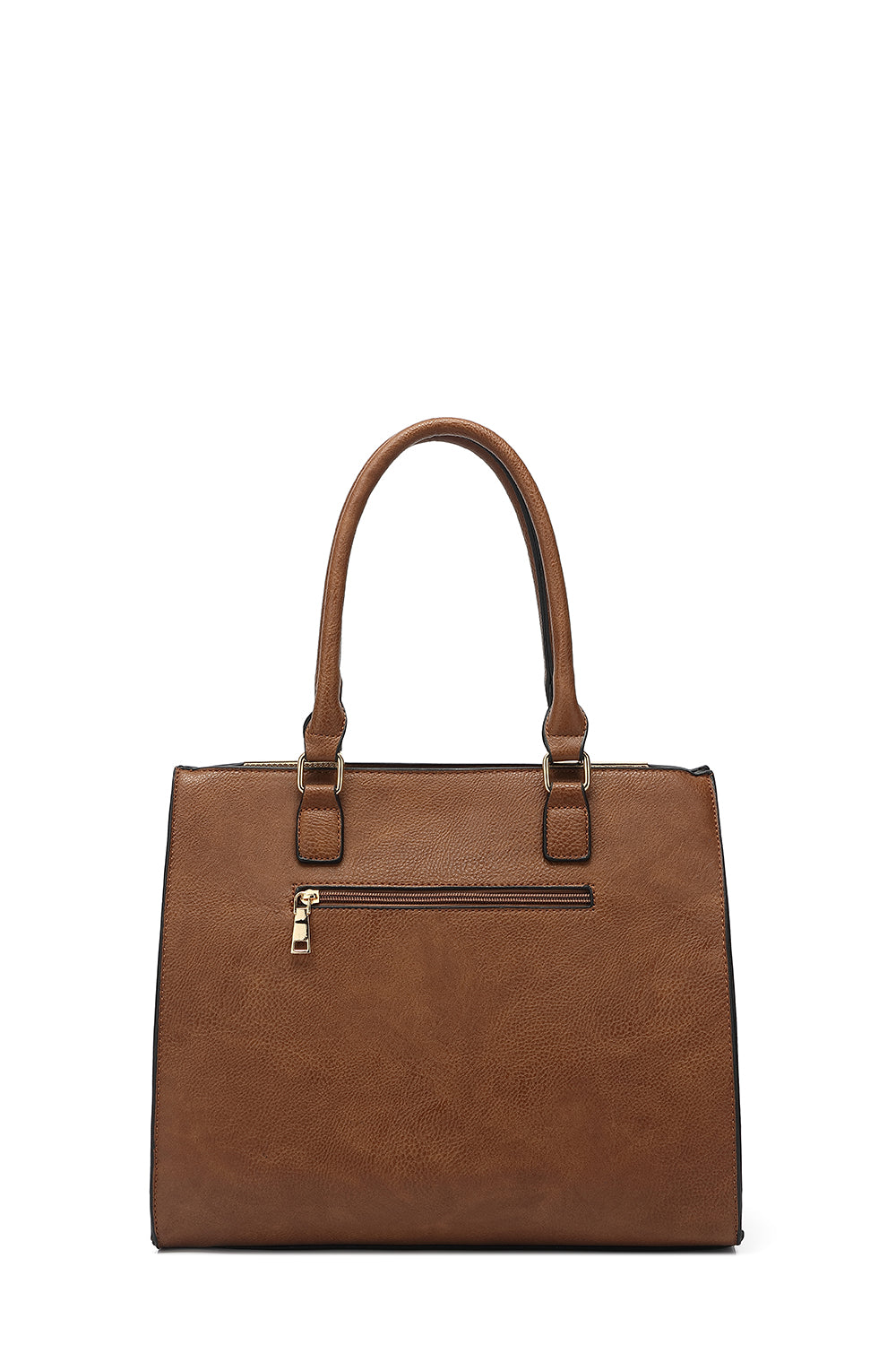 Structured Double Handle Multi-Color Tote
