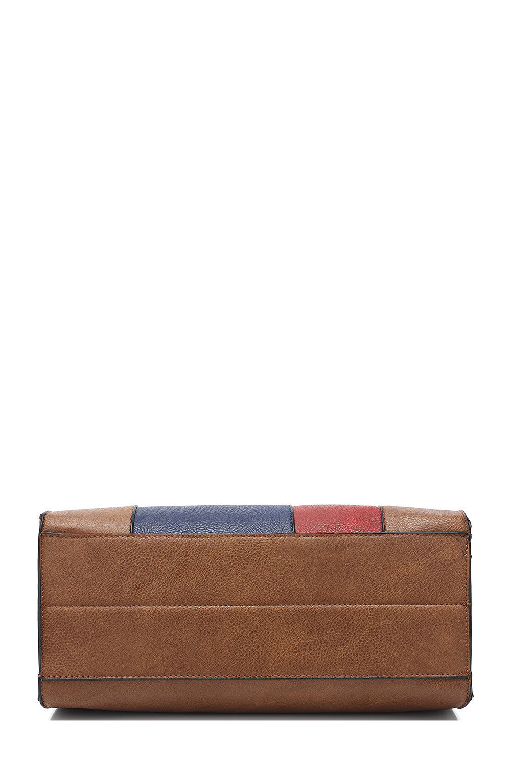 Structured Double Handle Multi-Color Tote