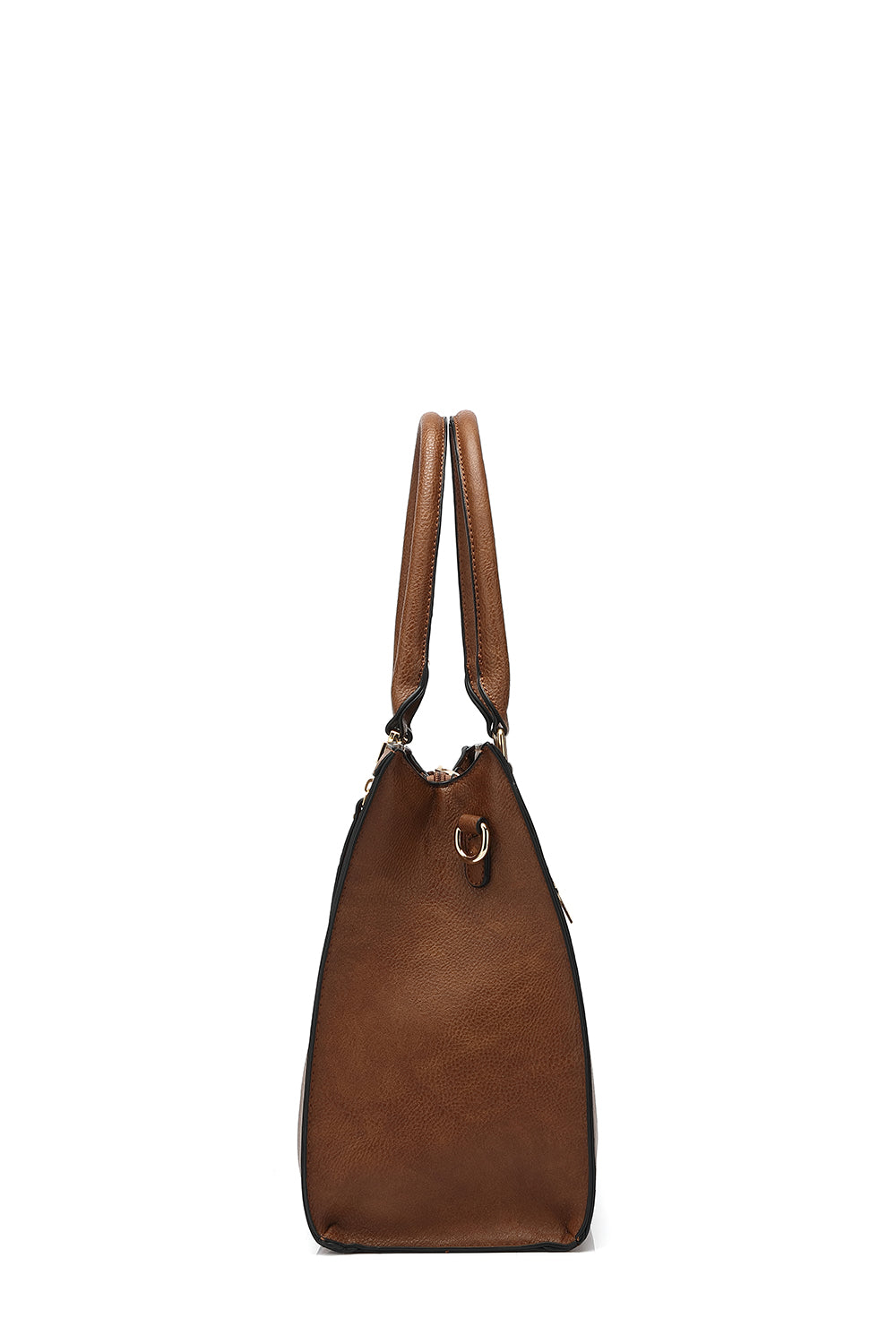 Structured Double Handle Multi-Color Tote
