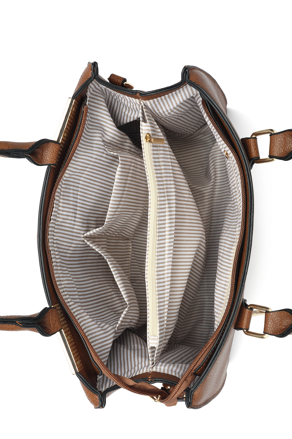 Structured Double Handle Multi-Color Tote