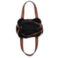 Triple Compartment Satchel with Crossbody Strap 1894O