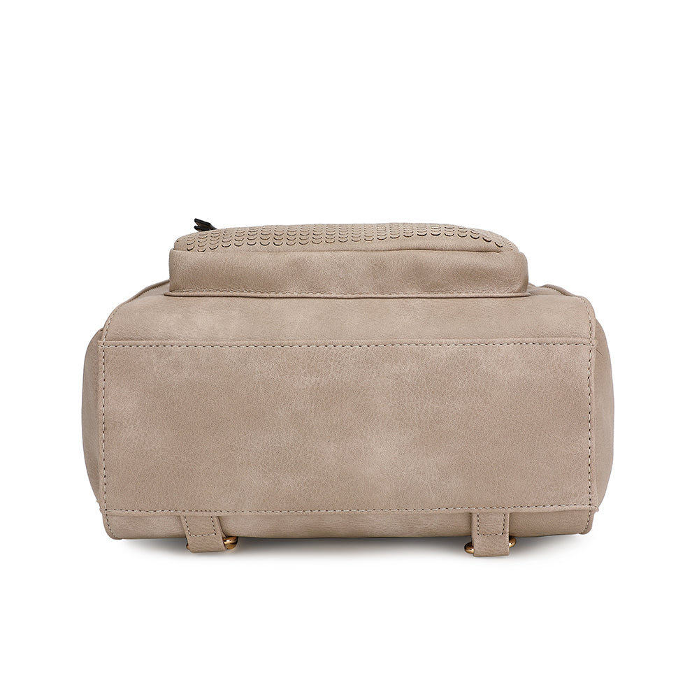 BACKPACK WITH FRONT ZIP POCKET 21537C
