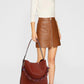 Hobo with Acrylic Chain and Scarf Detail 21571