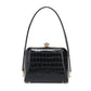 Small Croco Patent Leather Frame Satchel 2328
