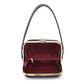 Small Croco Patent Leather Frame Satchel 2328