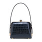 Small Croco Patent Leather Frame Satchel 2328