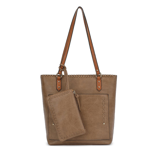 2 IN 1 WHIPSTITCH TOTE