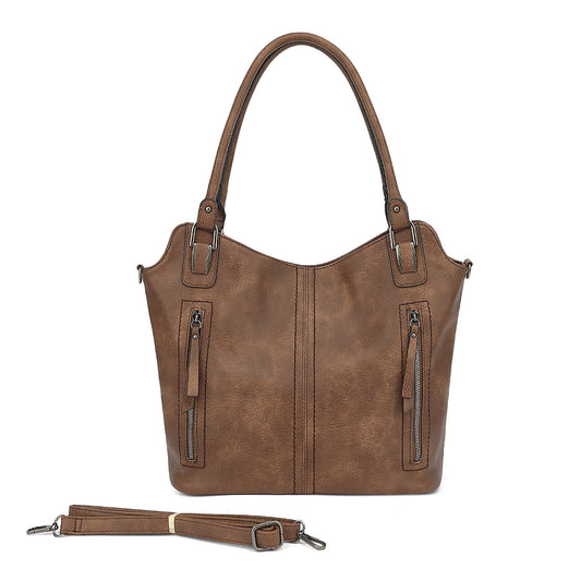 4 POSTER DOUBLE HANDLE TOTE WITH DETACHABLE SHOULDER STRAP 23578