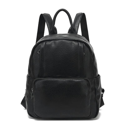 Large Backpack With Front And Side Pockets