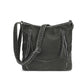 WASHED HOBO CROSSBODY WITH FRONT ZIP COMPARTMENTS 23709A