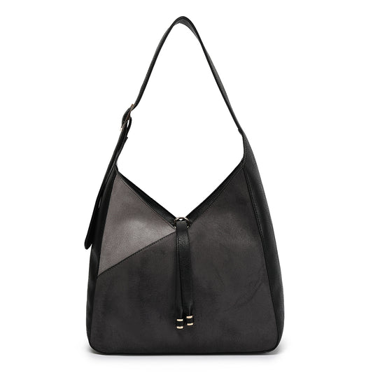 ULTRASUEDE COLOR BLOCK HOBO 24009