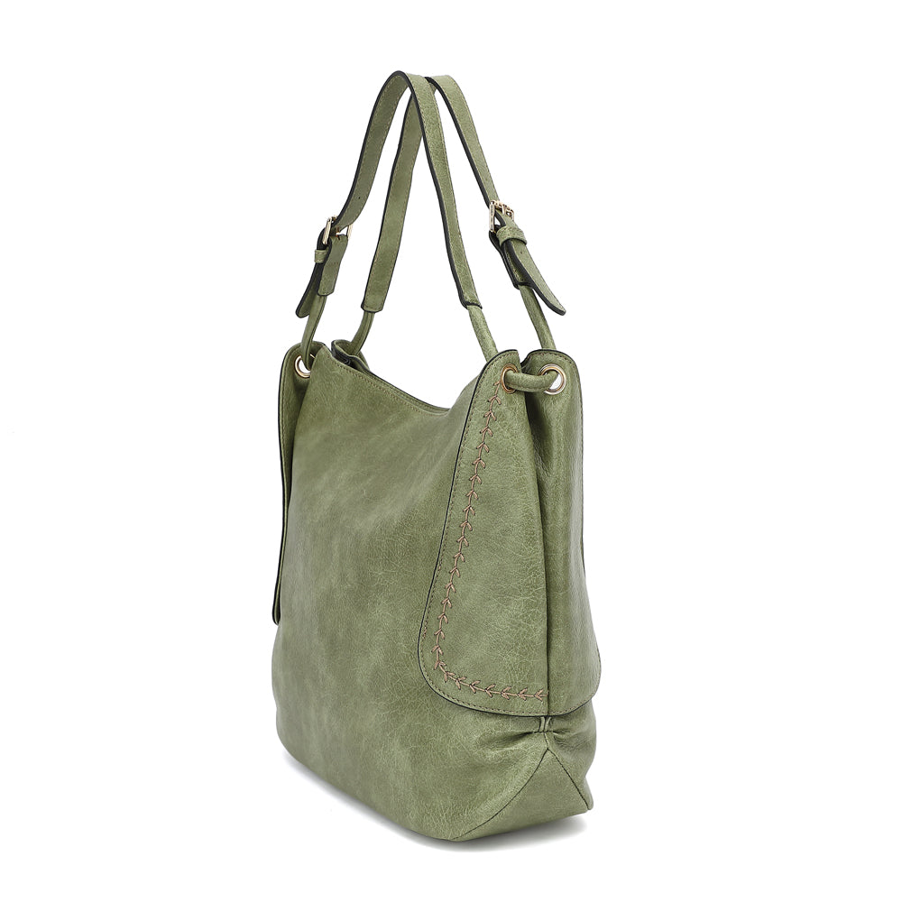 SLOUCHY DOUBLE HANDLE HOBO 24015