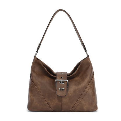 SLOUCHY HOBO WITH BUCKLE TAB OVER 24809