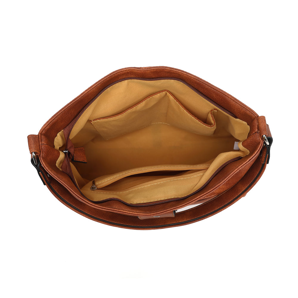 SLOUCHY HOBO WITH BUCKLE TAB OVER 24809