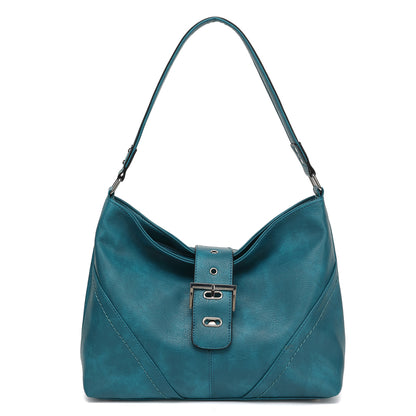 SLOUCHY HOBO WITH BUCKLE TAB OVER 24809