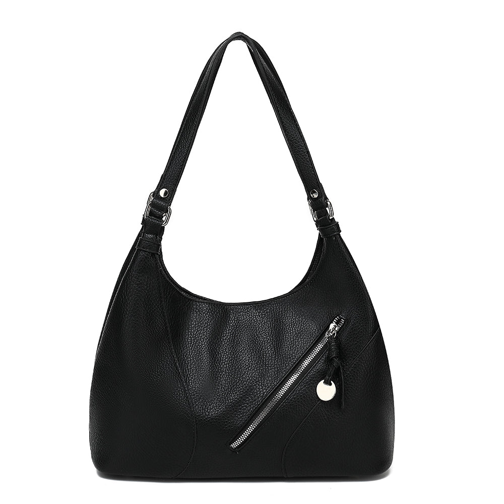 4 POSTER TRIPLE COMP SATCHEL WITH FRONT ZIP POCKETS 24904