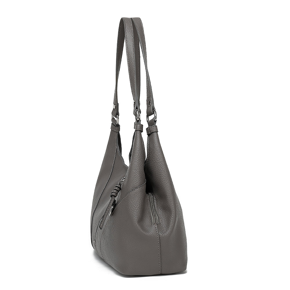 4 POSTER TRIPLE COMP SATCHEL WITH FRONT ZIP POCKETS 24904