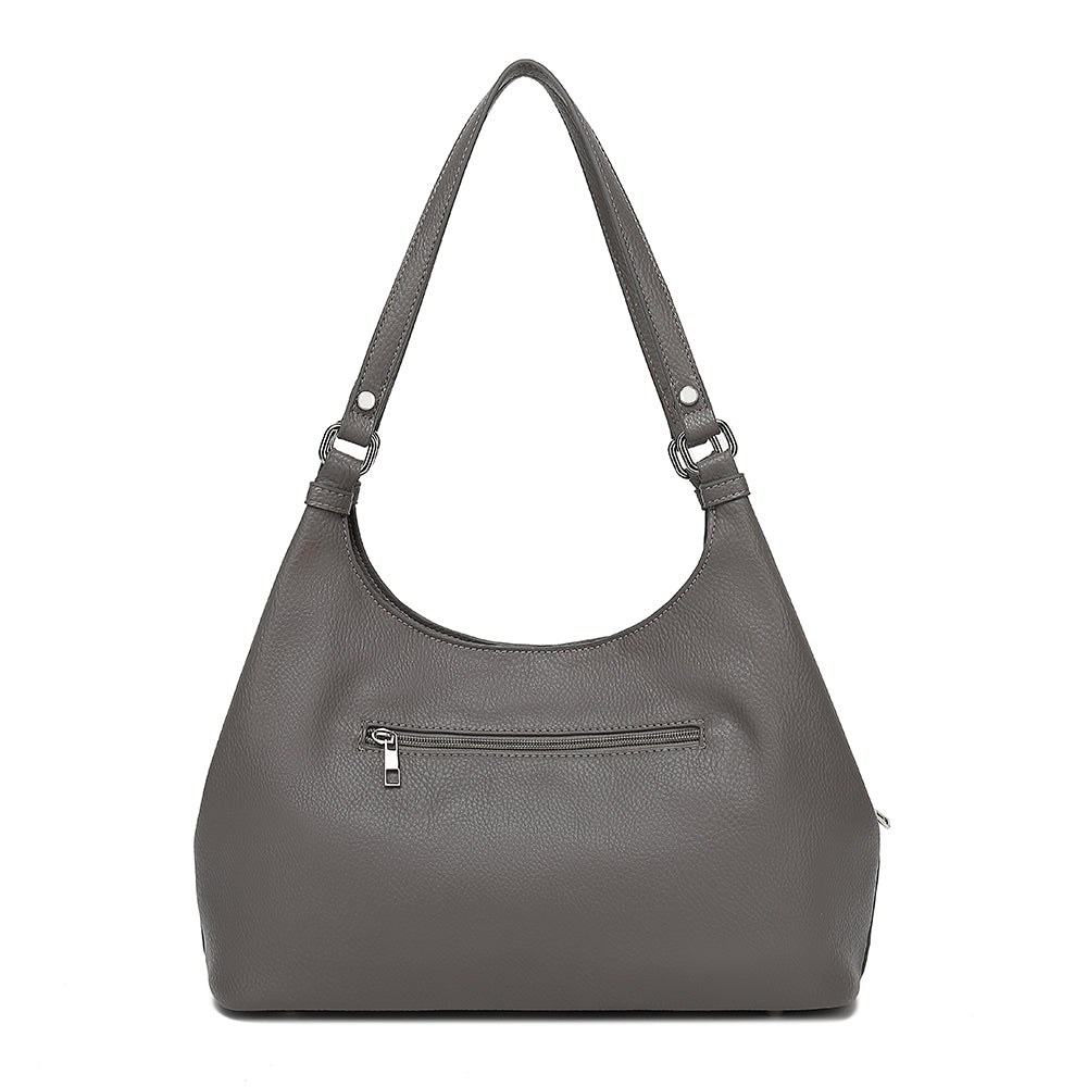4 POSTER TRIPLE COMP SATCHEL WITH FRONT ZIP POCKETS 24904
