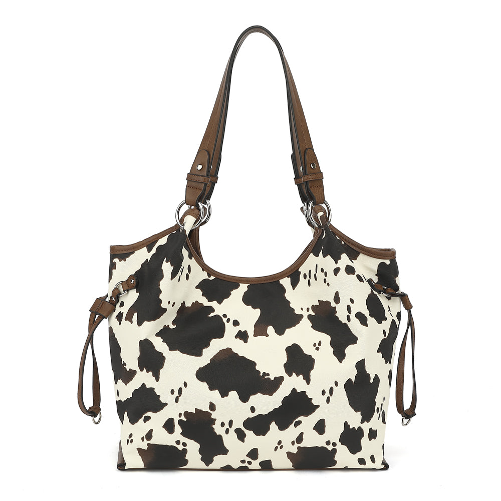 COW DOUBLE HANDLE TOTE 24918