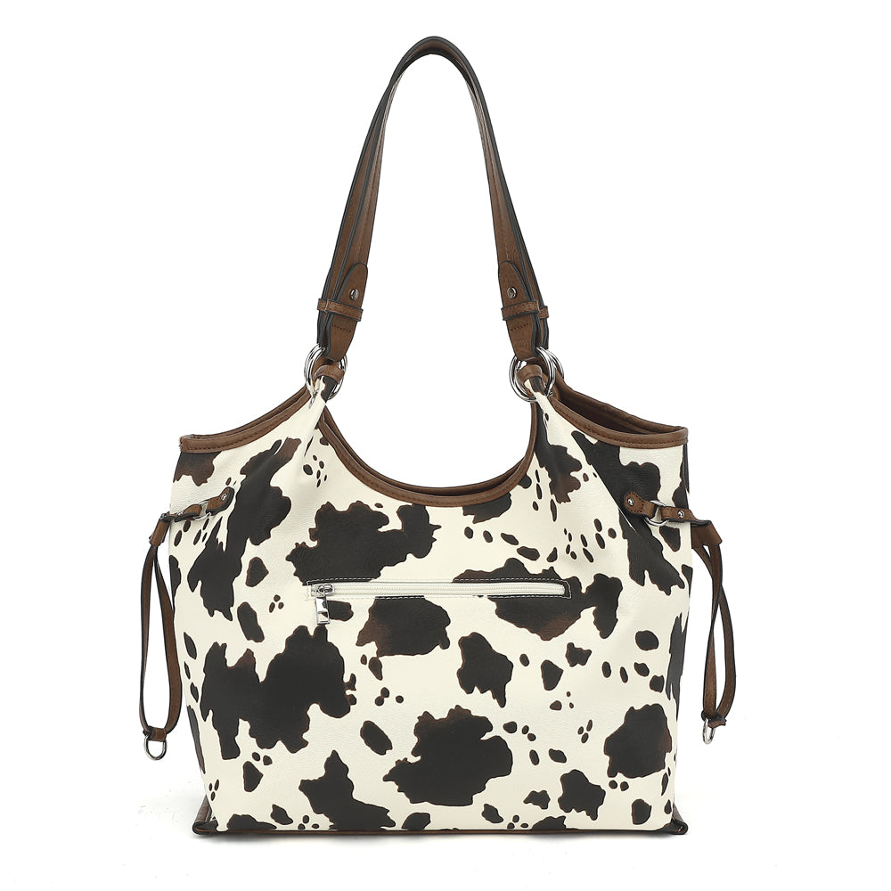 COW DOUBLE HANDLE TOTE 24918