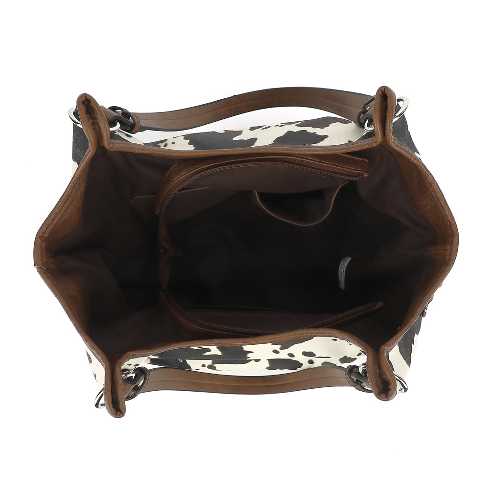 COW DOUBLE HANDLE TOTE 24918