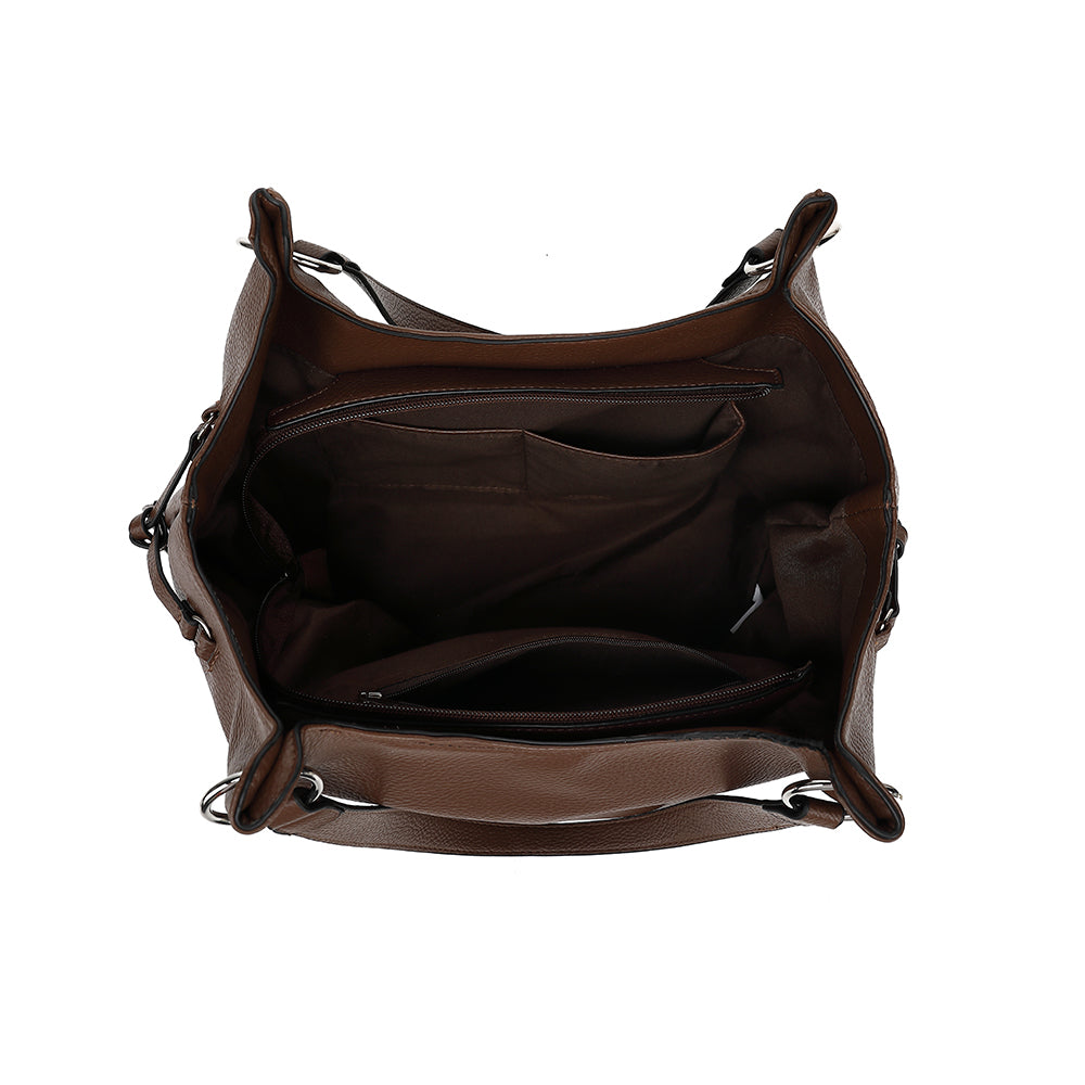 COW DOUBLE HANDLE TOTE 24918D