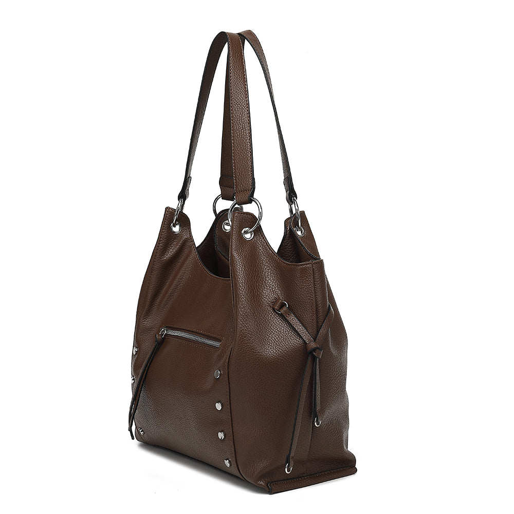 COW DOUBLE HANDLE TOTE 24918D