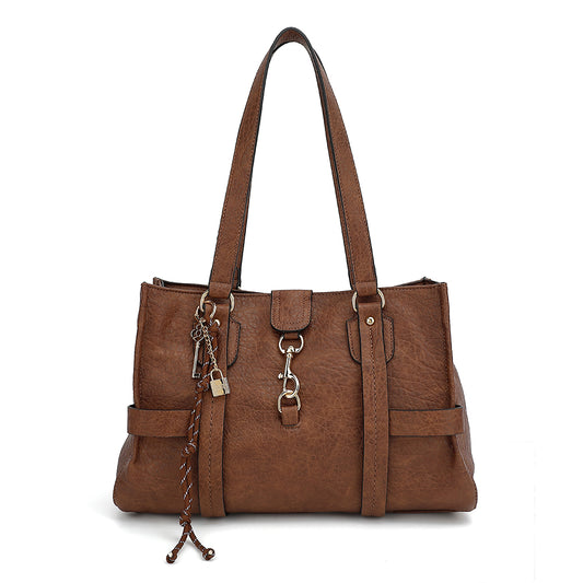 LARGE SATCHEL WITH CHARM DETAIL 24980