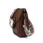 TOP ZIP CROSSBODY WITH FRONT PKT AND GUITAR STRAP 25024