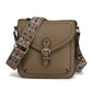 TOP ZIP CROSSBODY WITH FRONT PKT AND GUITAR STRAP 25024