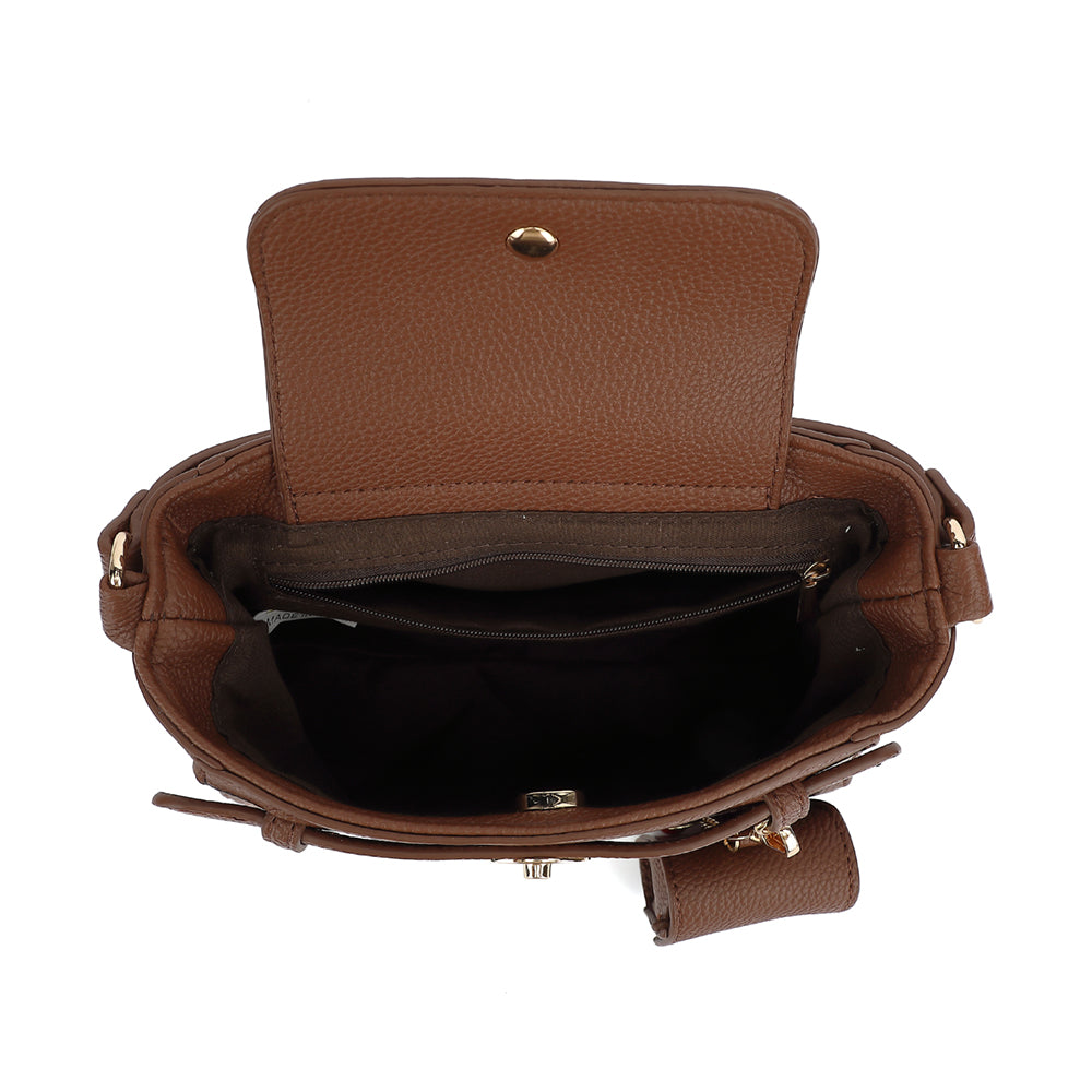 SATCHEL WITH EAR BUD CASE AND CHARM 25074