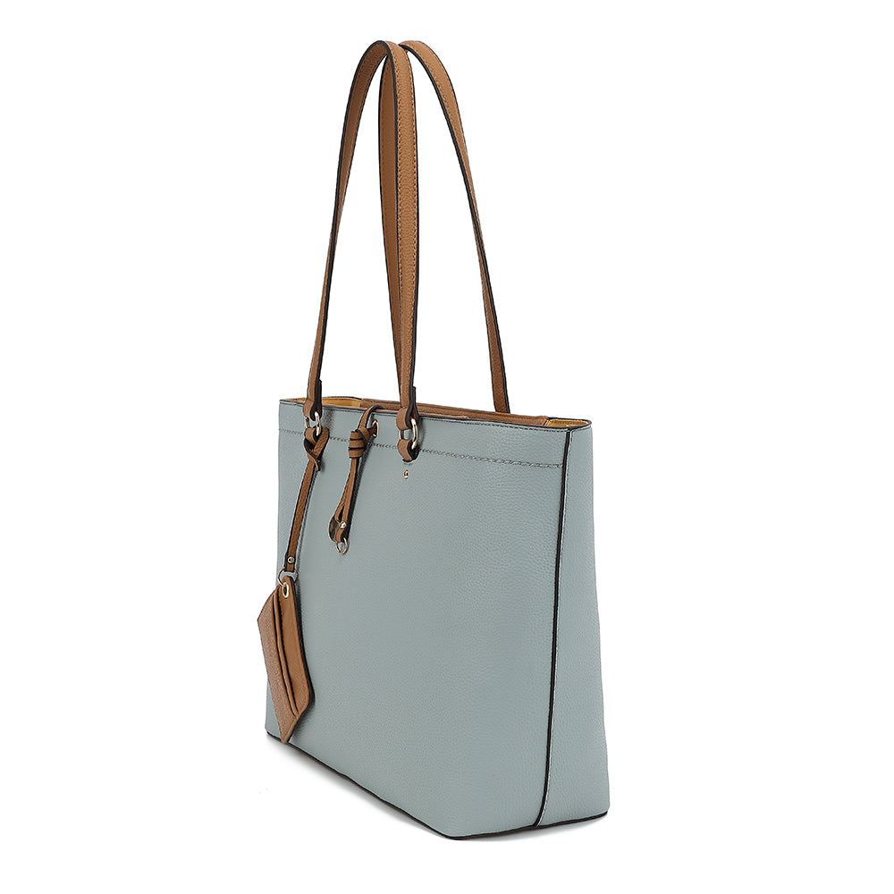 COLORBLK TOTE WITH HANGOFF 25100