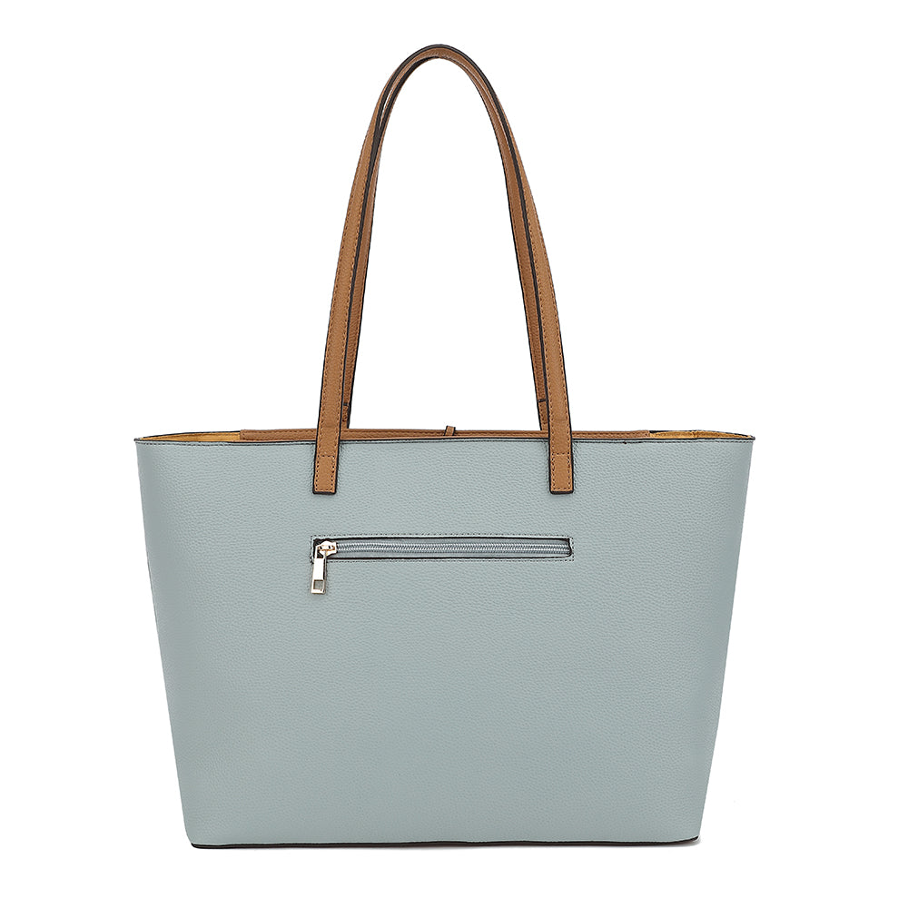 COLORBLK TOTE WITH HANGOFF 25100
