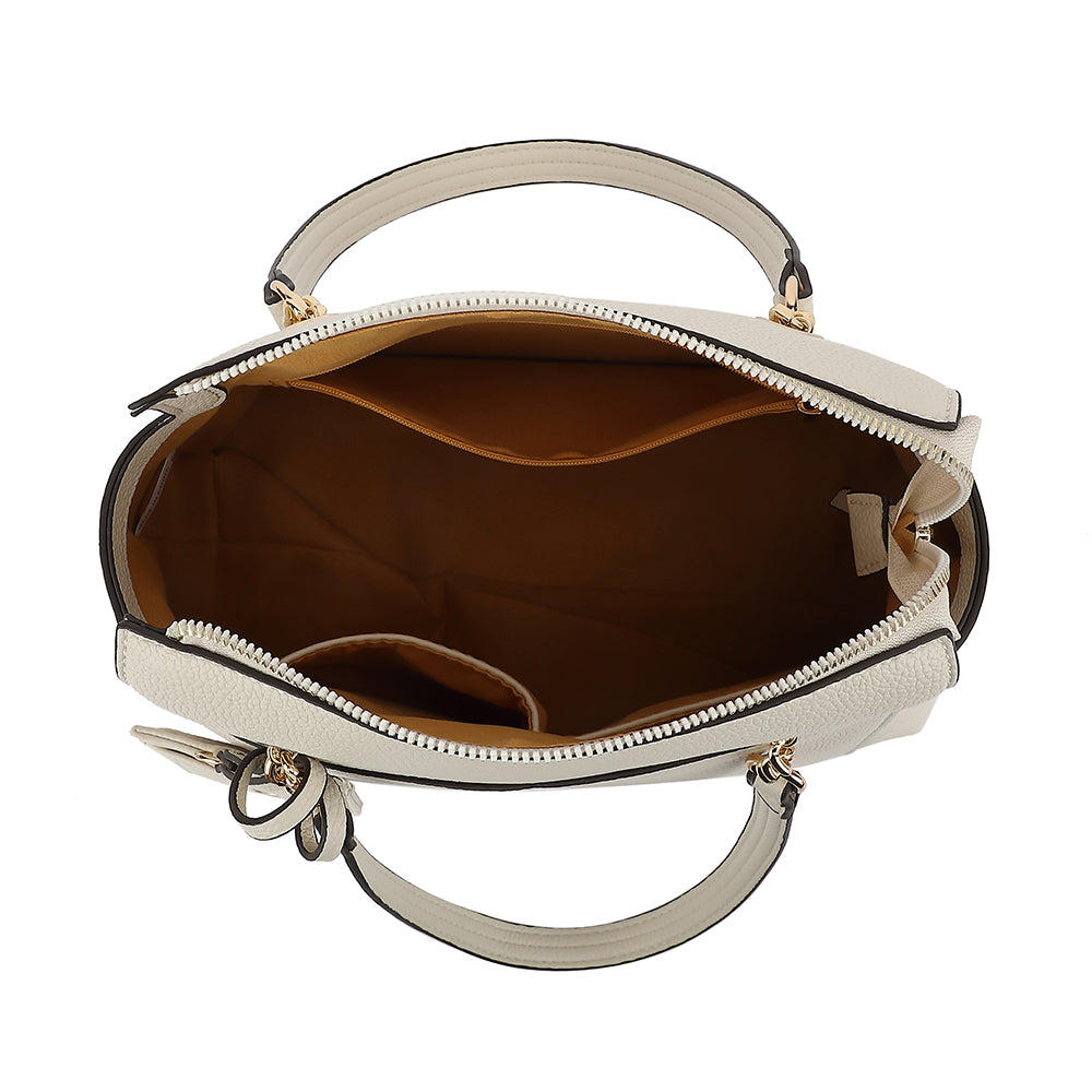DOUBLE HANDLE SATCHEL WITH HANGOFF 25130
