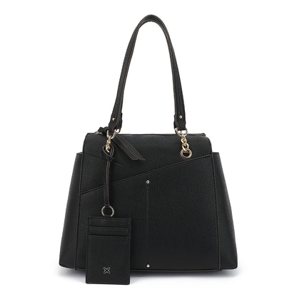 DOUBLE HANDLE SATCHEL WITH HANGOFF 25130