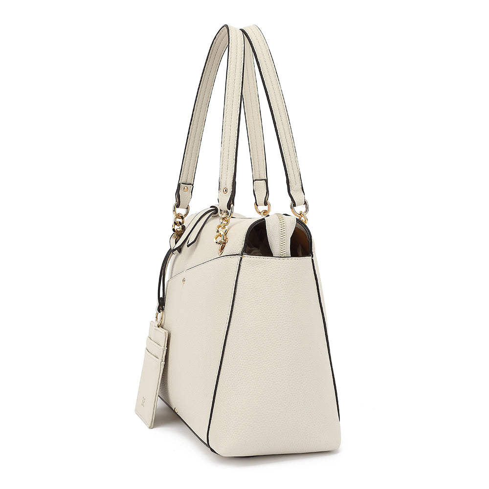 DOUBLE HANDLE SATCHEL WITH HANGOFF 25130