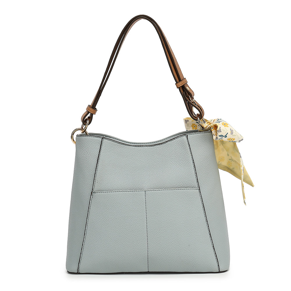 CONVERTIBLE HOBO WITH SCARF 25141A