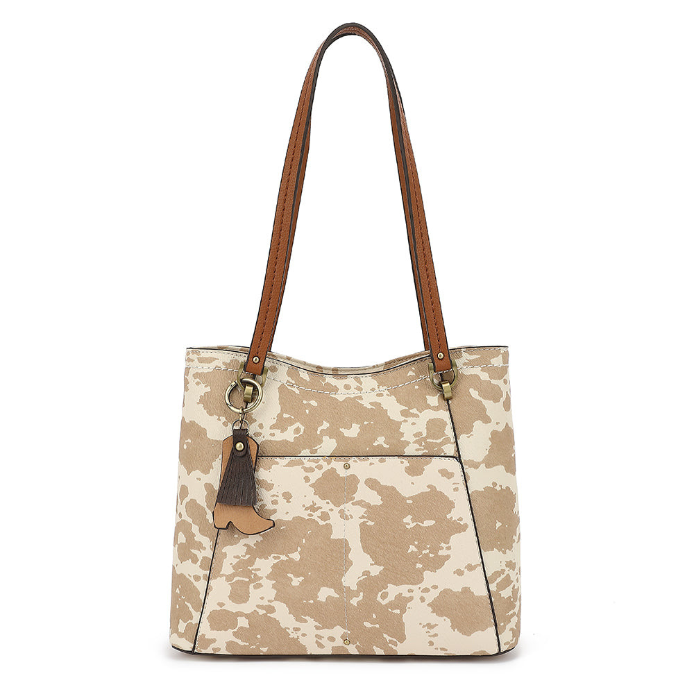 TOTE WITH FRONT SLIP PKT AND HANDOFF 25162