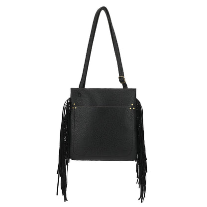 FRINGE CROSSBODY WITH FRONT SLIP PKT 25173A