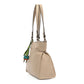 DOUBLE HANDLE N/S TOTE WITH FRONT PKTS AND CHARM 25220