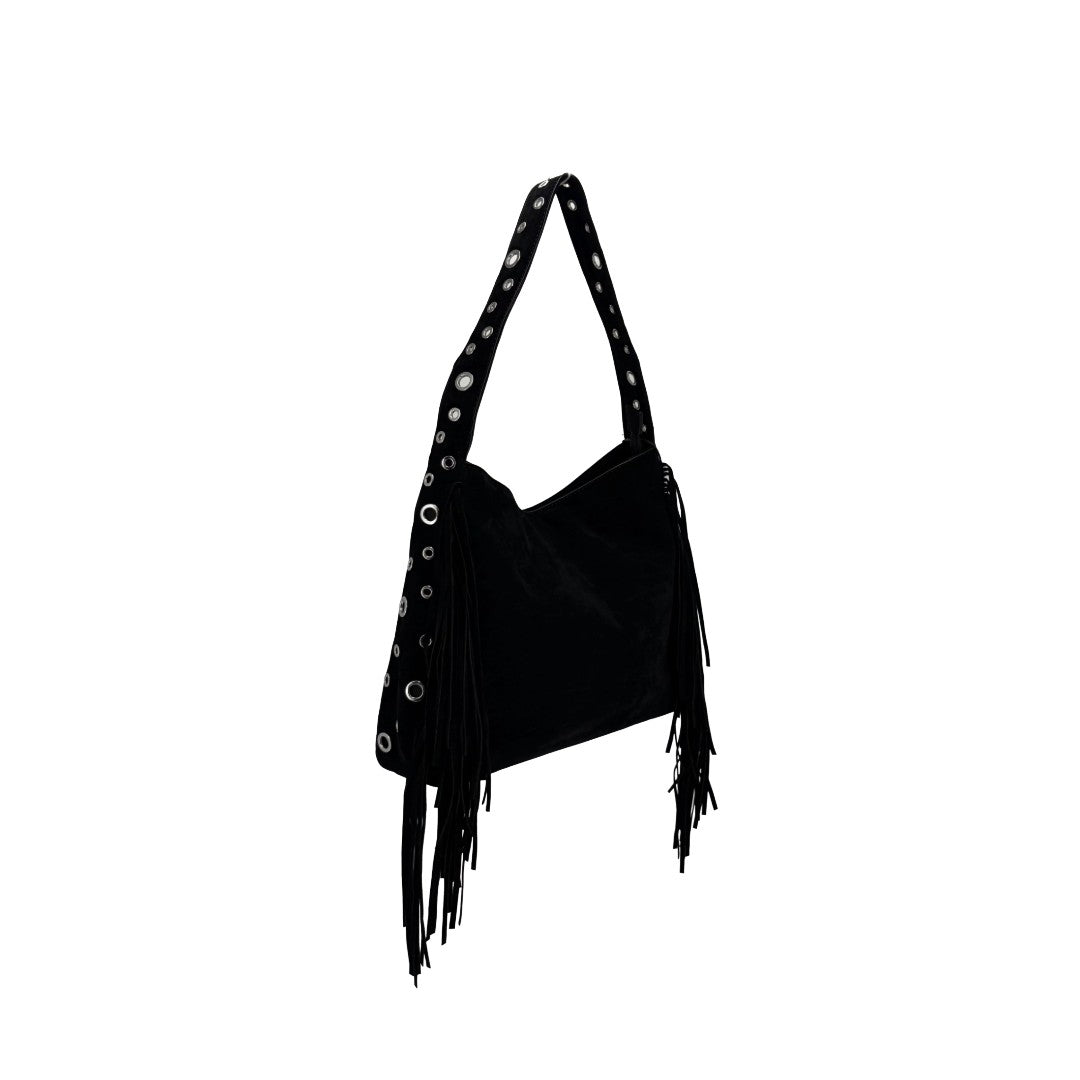 Suede Fringe Hobo 26077
