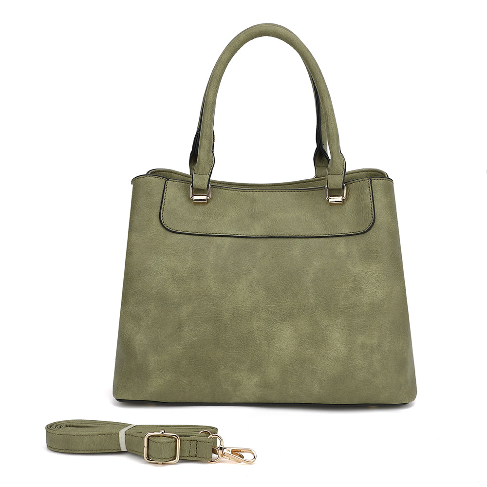 PU Leather Satchel 2812B