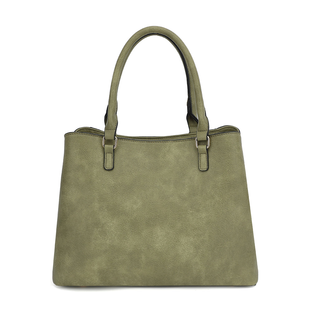 PU Leather Satchel 2812B