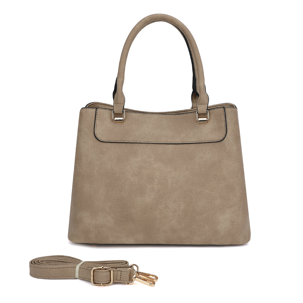PU Leather Satchel 2812B