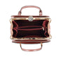Croco Patent Leather Frame Satchel 3325