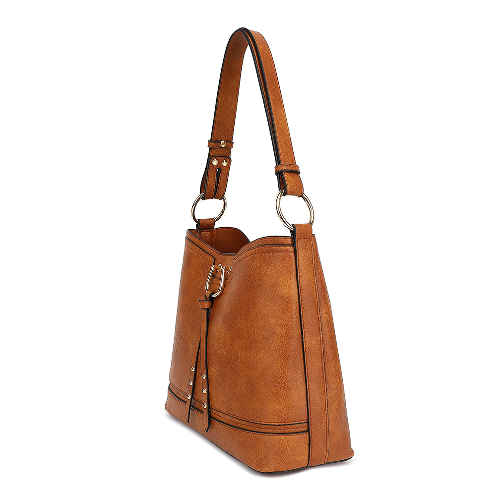 TRIPLE COMPARTMENT CONVERTIBLE HOBO 9546