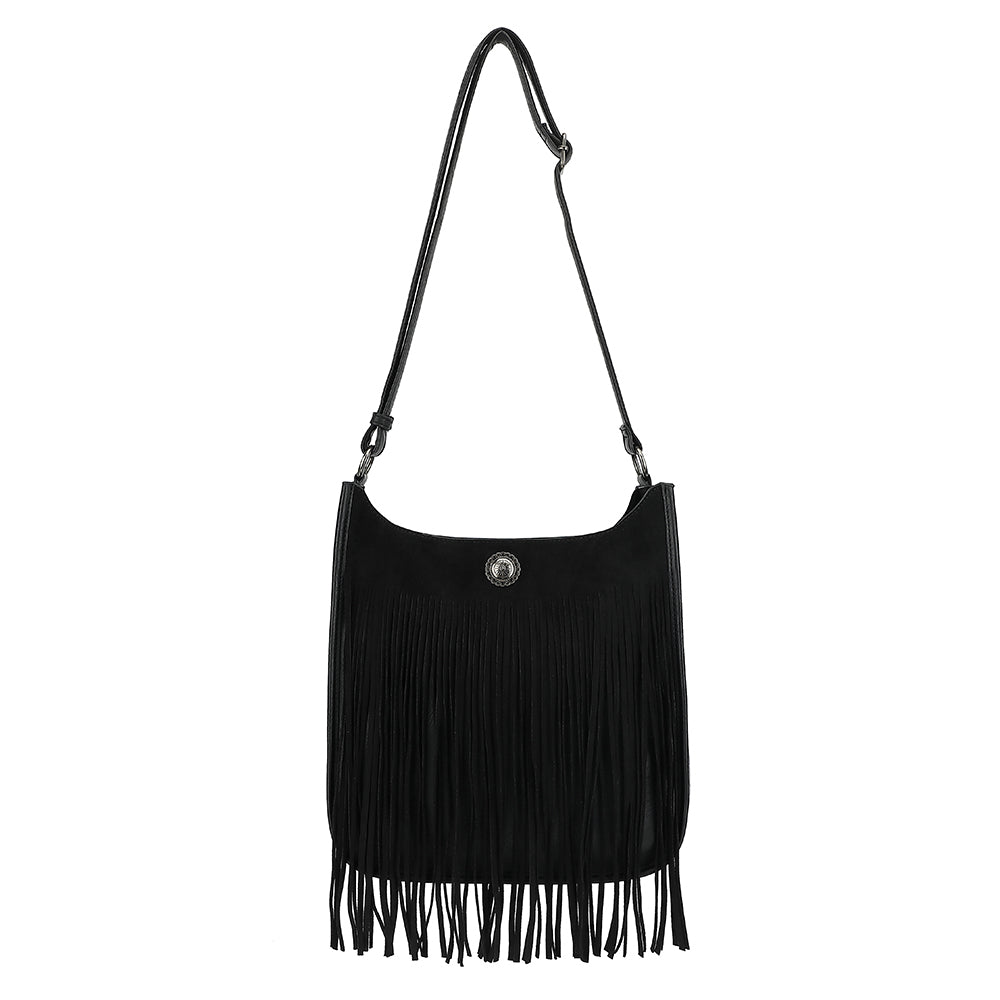 FRINGE HOBO CROSSBODY B2035K