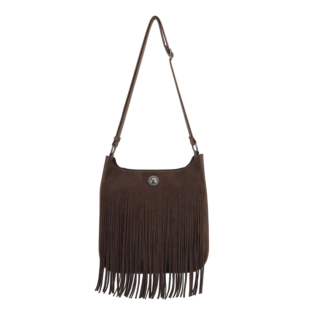 FRINGE HOBO CROSSBODY B2035K