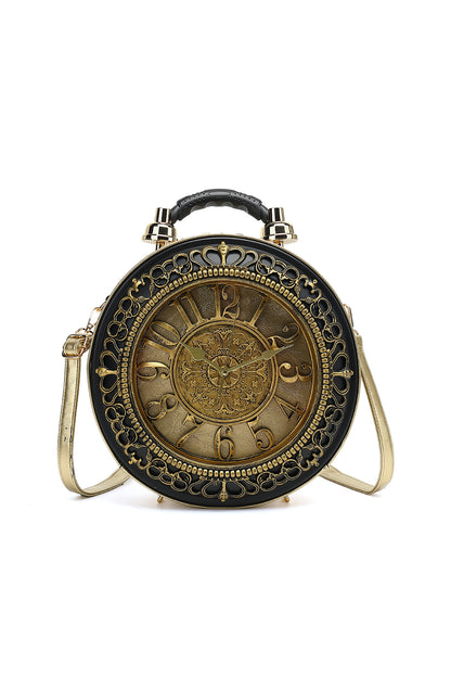 vegan Leather Clock Satchel